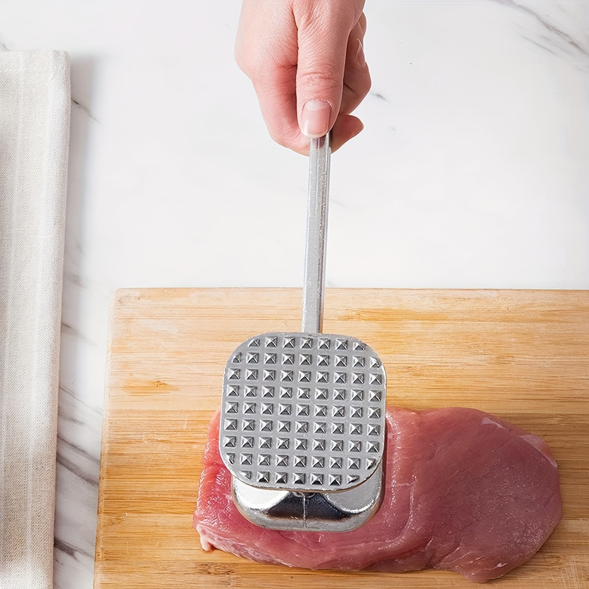 Meat Hammer Double sided Meat Mallet Aluminum Meat Pounder - Temu