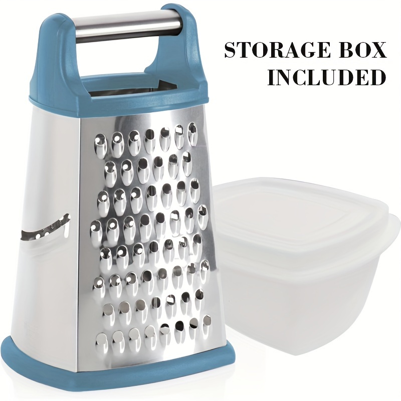 4 Sided Stainless Steel Box Grater with Storage Box