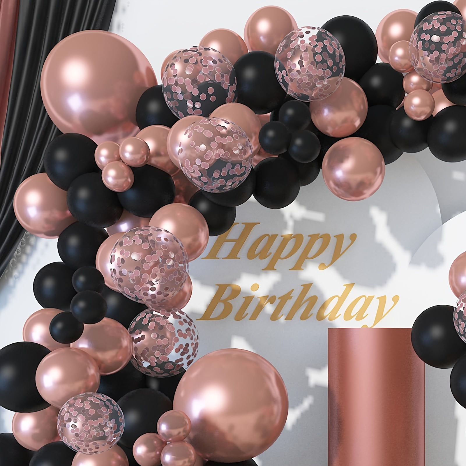  Rose Gold Balloon Arch Kit 135PCS Rose Gold Balloons Arch Rose  gold Confetti Balloons for Birthday Wedding Anniversary Bachelorette Party  Decorations : Home & Kitchen