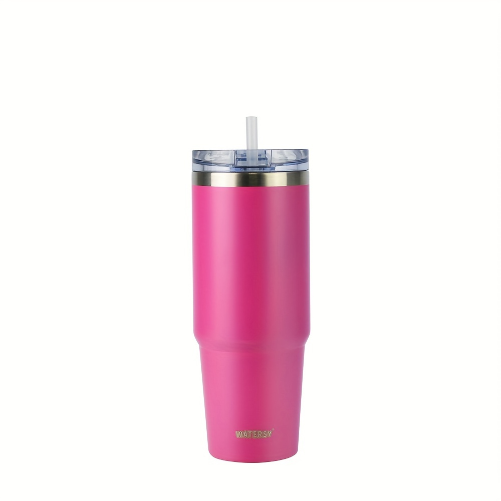 D·S 30oz Pink Tumbler Stainless Steel Double Wall Vacuum Insulated Mug with  Straw and Lid, Cleaning …See more D·S 30oz Pink Tumbler Stainless Steel