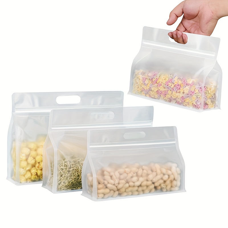 Reusable Food Storage Bags With Handles Ideal For Nuts - Temu