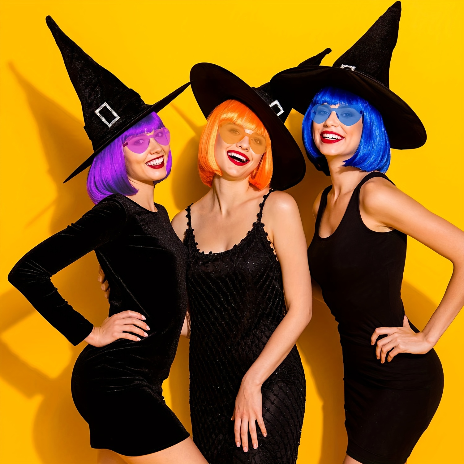 Party Wigs Set Neon Short Bob Wig Costume Colorful Cosplay Temu