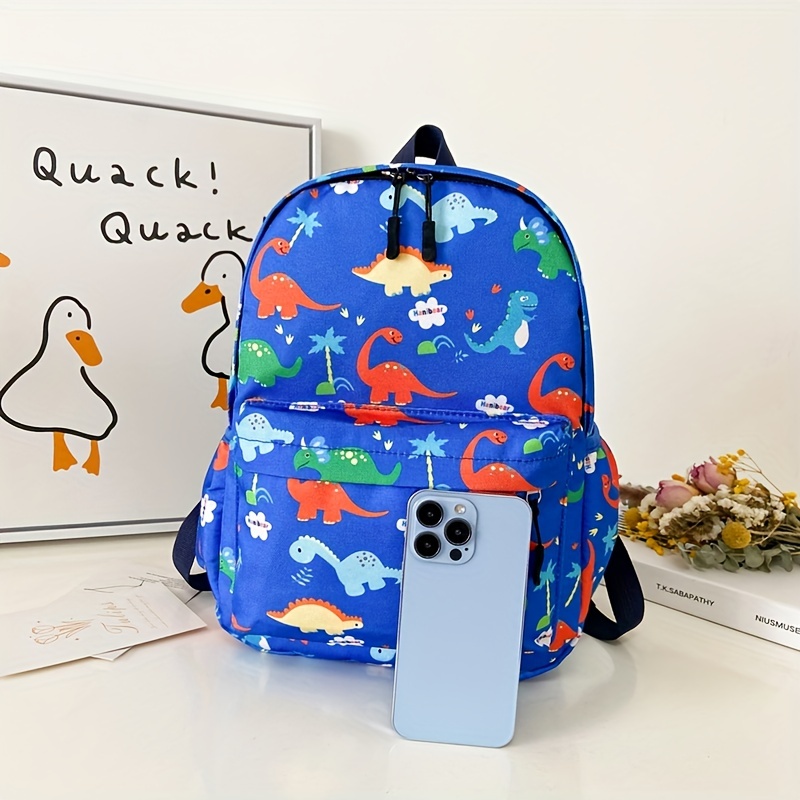 Kids Dino Backpack Large Capacity Lightweight School Bag
