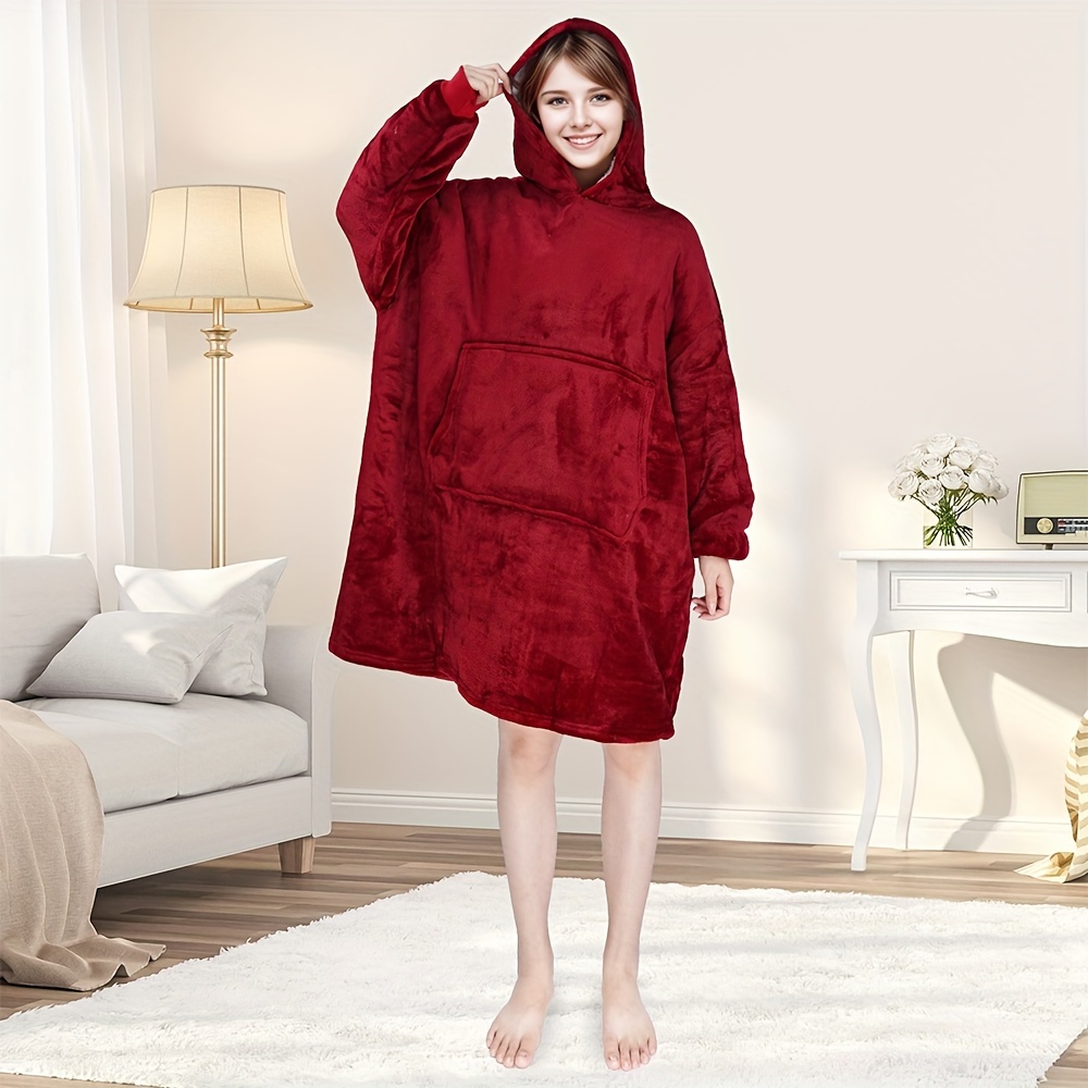 Giant cozy hot sale hoodie blanket