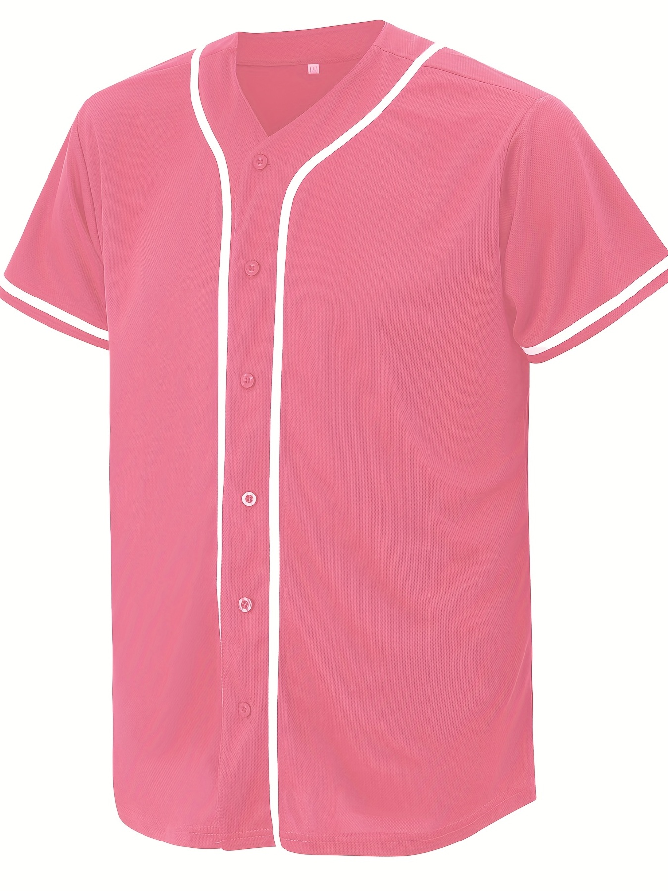 Mens Blank Baseball Jerseys Plain Casual Short Sleeved Button T Shirts  Simple Fashion Sports Uniform Tops - Sports & Outdoors - Temu Spain