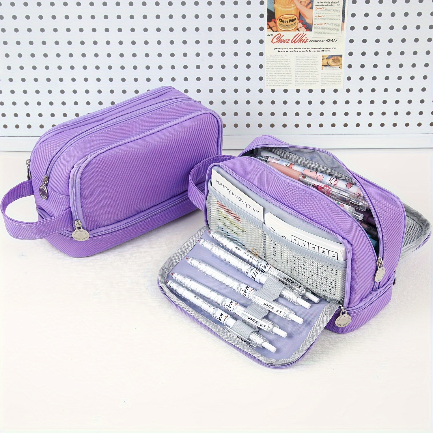 Pencil Case, Stationery Bag, Pencil Case, Large Capacity And