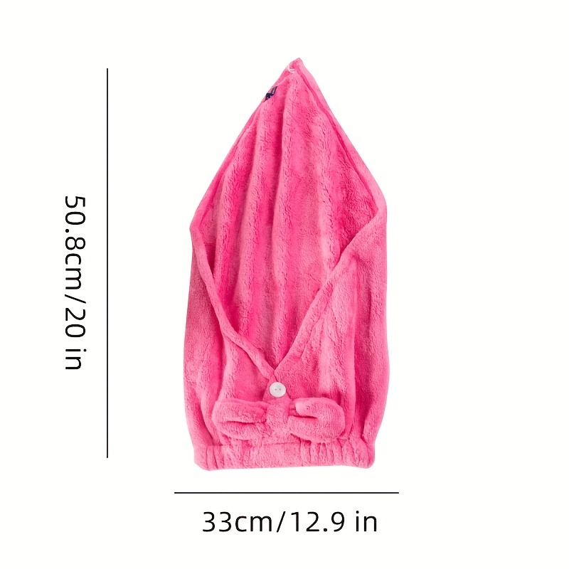 Coral Fleece Fort Absorbant Dry Hair Shower Femelle - Temu Canada