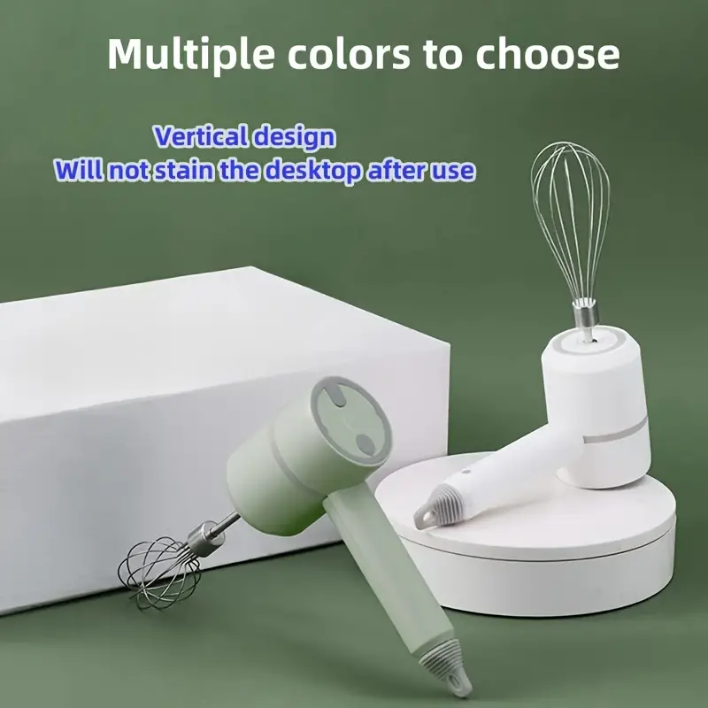 Household Cordless Electric Hand Mixer Usb Rechargeable - Temu