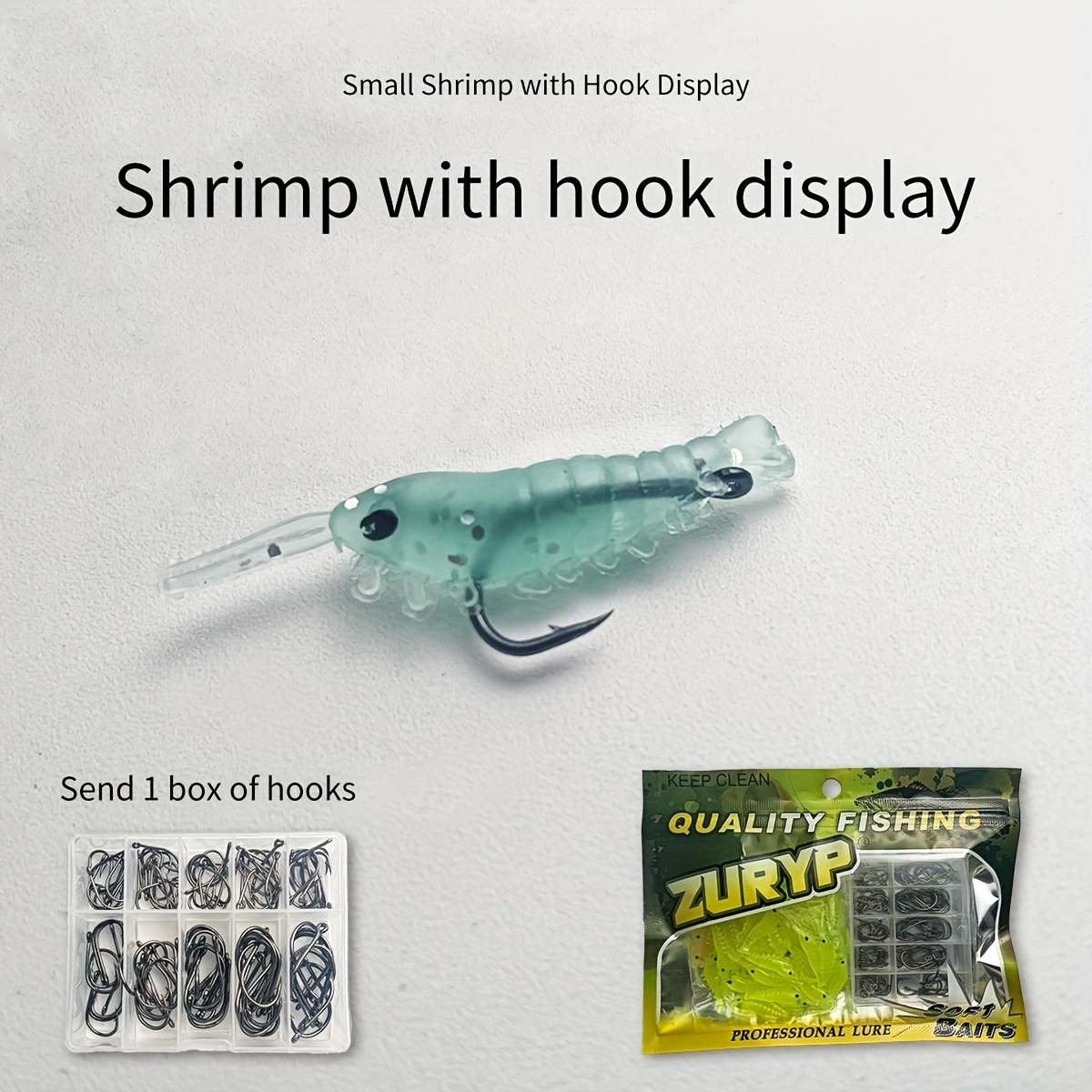 Luminous Shrimp Fishing Lures Luminous Artificial Simulation - Temu