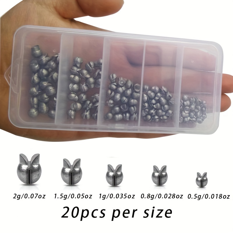  Gefischtter 205pcs Fishing Weight Sinkers Lead Weights Round  Split Shot Sinker Removable Fishing Line Sinkers 5 Sizes : Sports & Outdoors