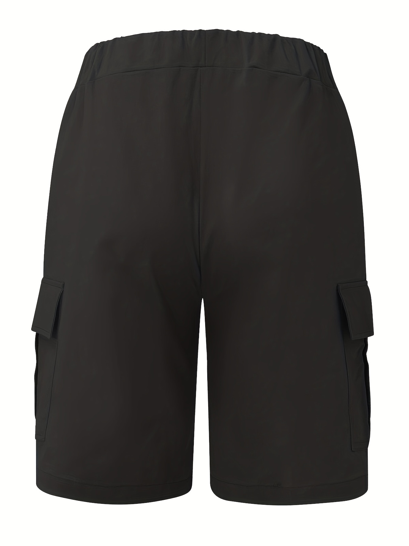 Men's Trendy Drawstring Cargo Short Pants Lightweight Flap - Temu Canada