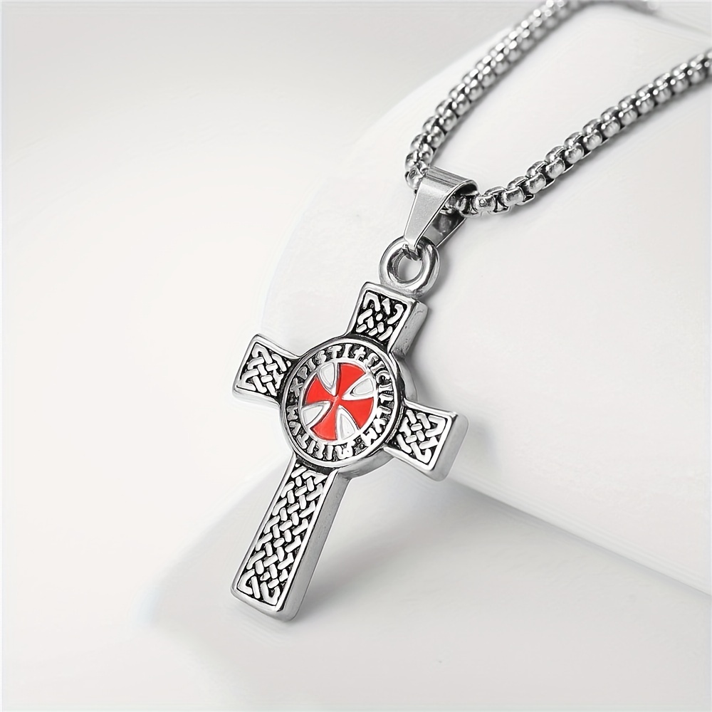 Hunting And Fishing Cross Necklace - Temu