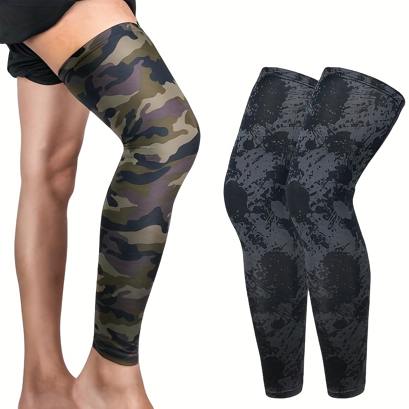 Compression Leg Sleeves Breathable Elastic Sports Knee Leg - Temu Canada