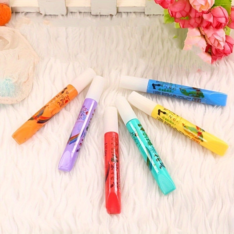 5 In 1 Children Cute Multifunctional Bubble Roller Seal Ballpoint Pen with  Light Funny Magic Pen Children's Stationery Girl - AliExpress