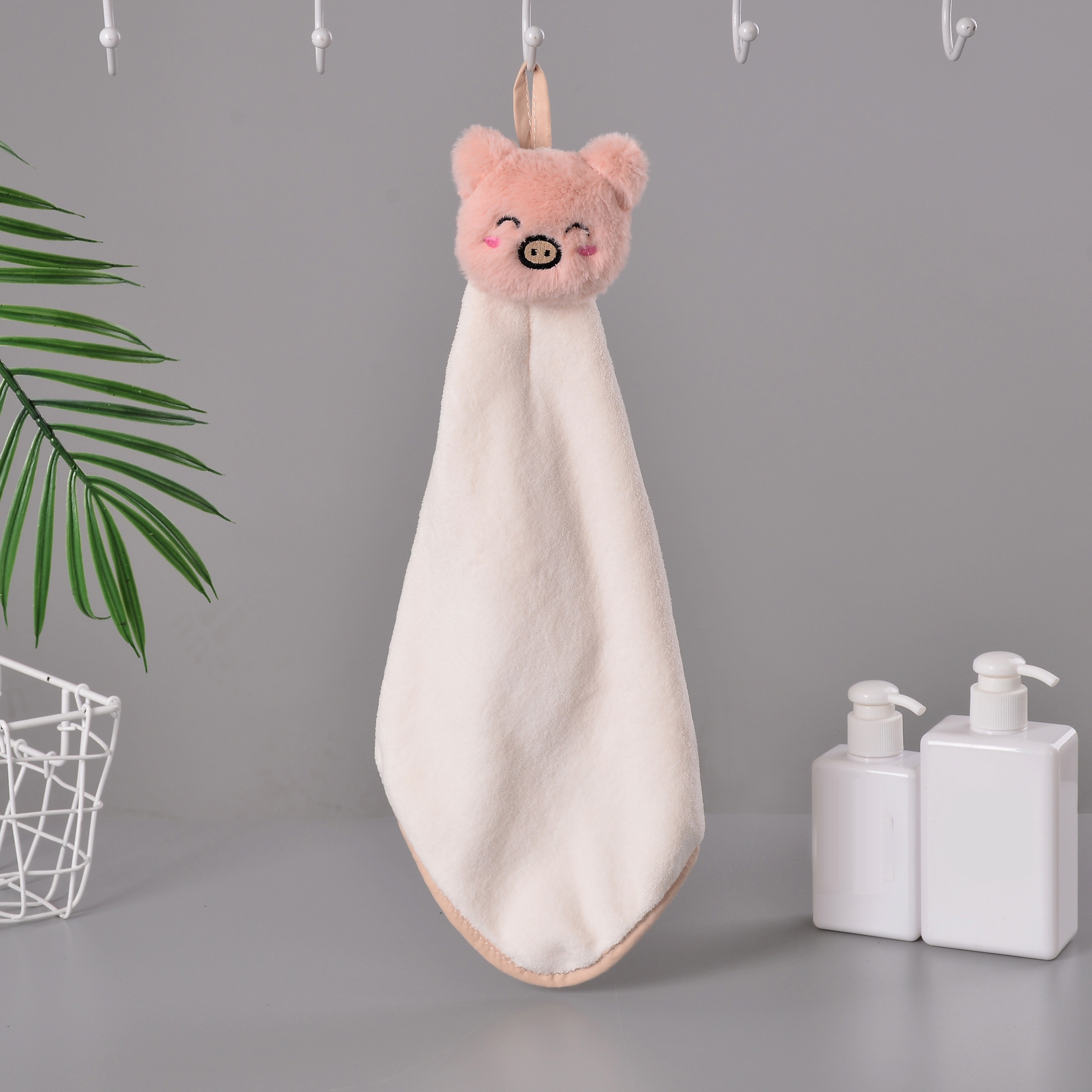 Hanging Hand Towel Kitchen Bathroom Accessories Soft Plush