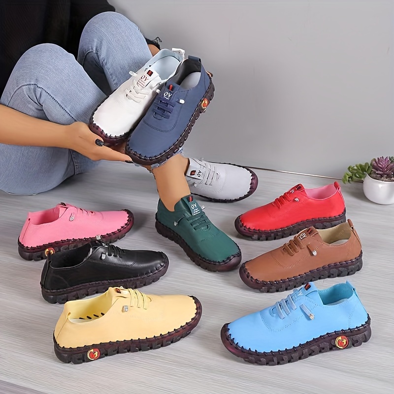 solid color casual sneakers women s slip soft sole platform