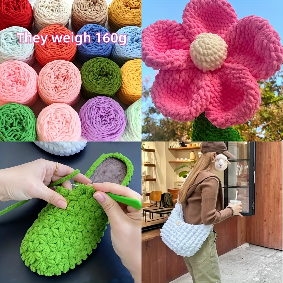 1pc Soft Handle Crochet Hooks Sun Flower Pattern Rubber Grip Extra