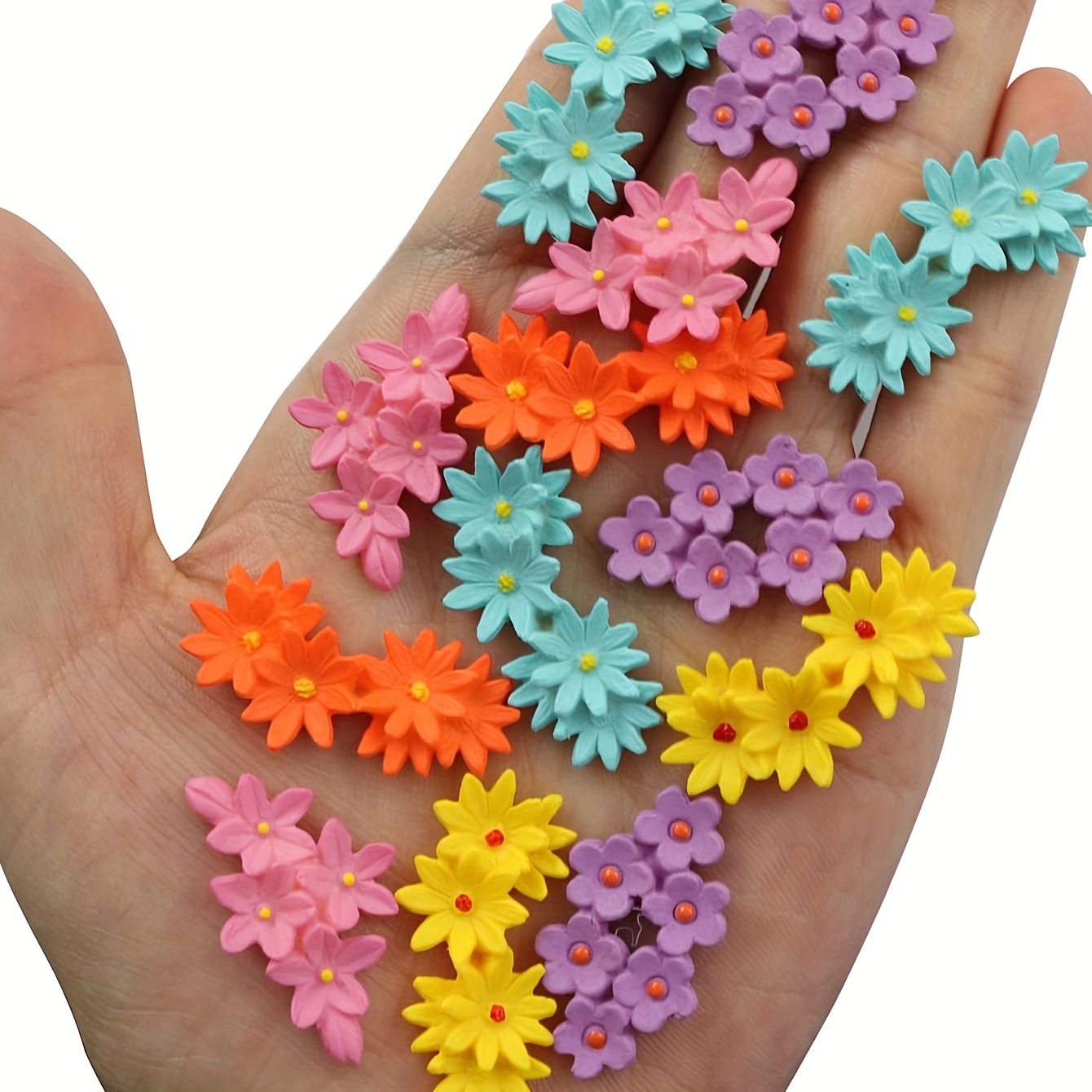 Colored Artificial Small Flowers Miniature Flowers Moss - Temu