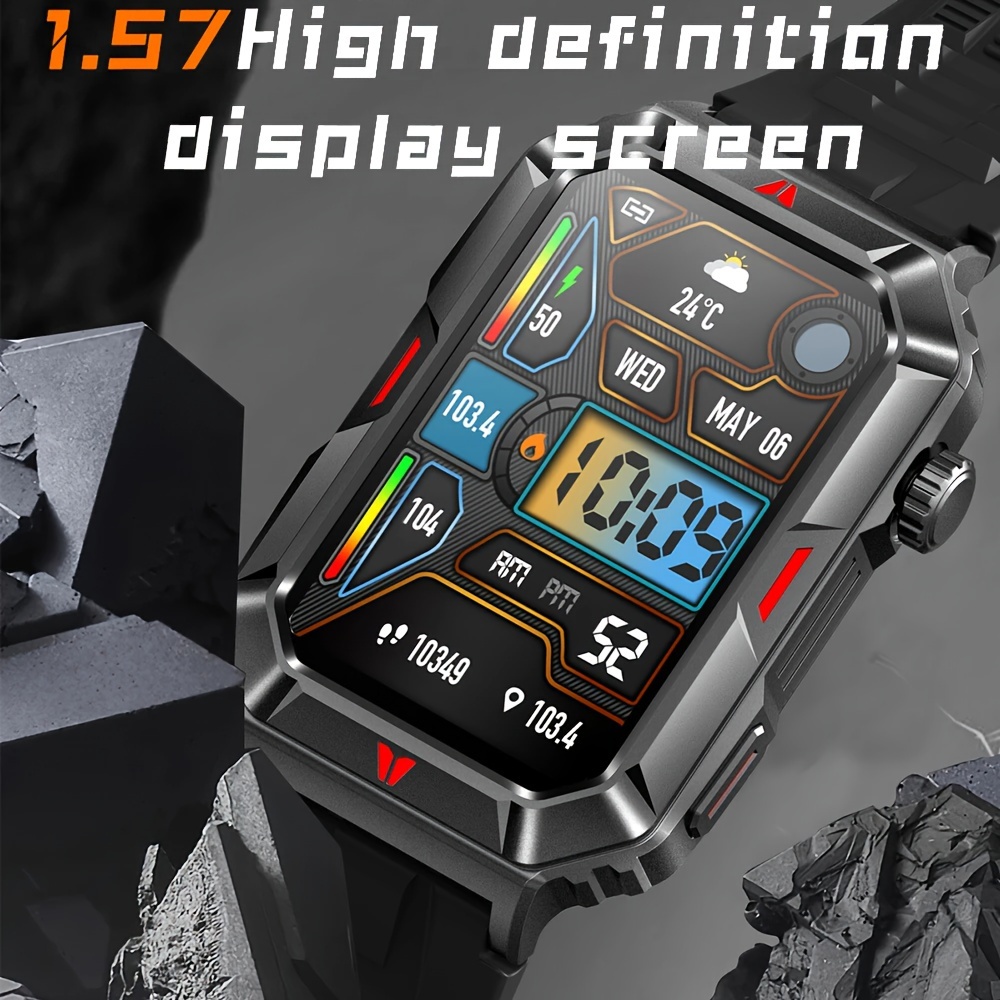 Reloj inteligente pequeño con albóndiga , con rastreador de ejercicios ,  pantalla , , IP68 impermeable , con corazón AI voz 100 + deportivo , regalo