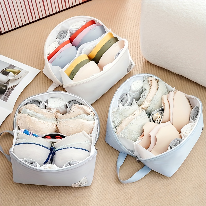Bra Panty Organizer Bag Foldable Underwear Storage Box - Temu