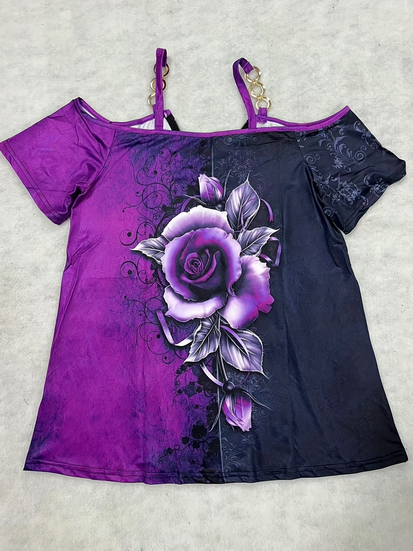 Womens colorblock lavender pink hand printed tunic short dress