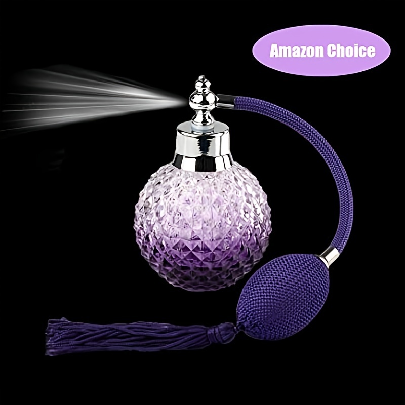 Vintage Crystal Perfume Spray Bottle 100ml with Long Tassel