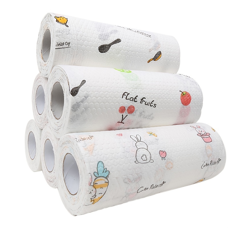 Reusable Paper Towels Printed Paper Towel Soft Absorbent - Temu