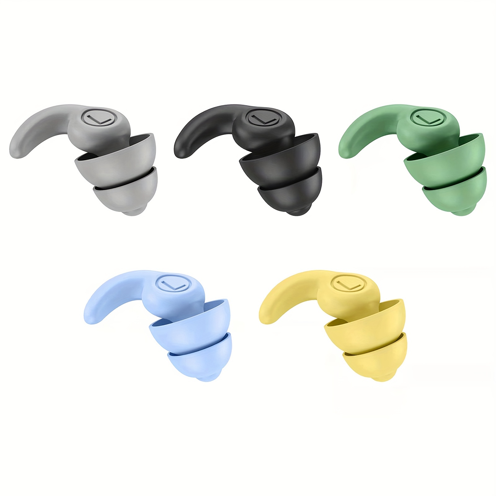 Bouchons d'oreilles de natation pour adultes, 6 paires de bouchons  d'oreilles de natation réutilisables en silicone imperméable pour la douche  de plongée de surf