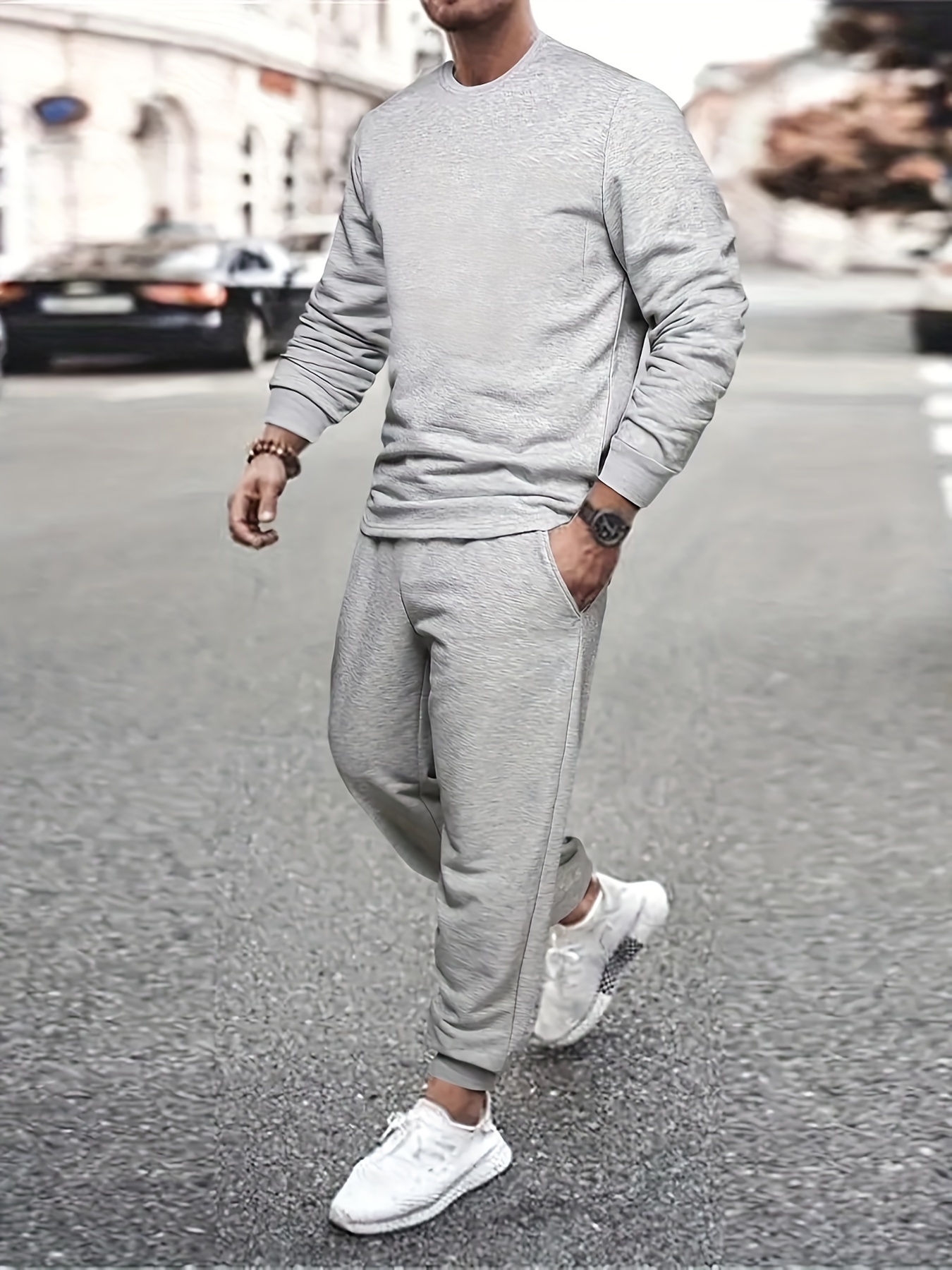 grey sweatpants  Cool outfits for men, Guys clothing styles, Pants outfit  men