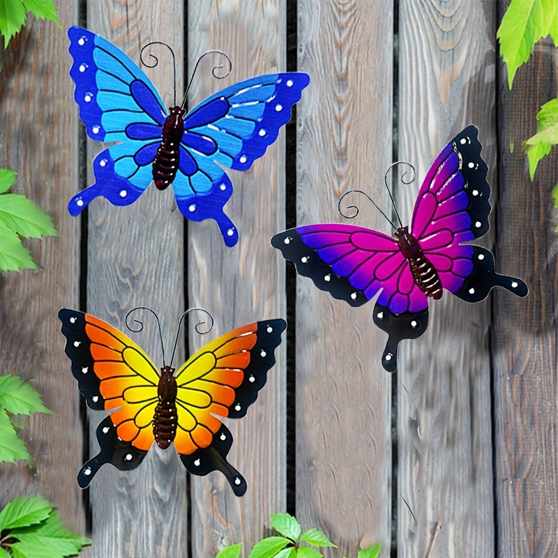 Butterfly Wall Hanging Metal 3d Butterflies Wall Art - Temu