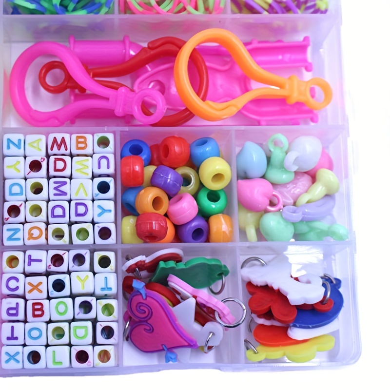 28 Grids Premium Rubber Bands Refill Loom Set, Colorful Rubber Band  Educational Toy Braided Bracelet Box Set, Ideal choice for Gifts