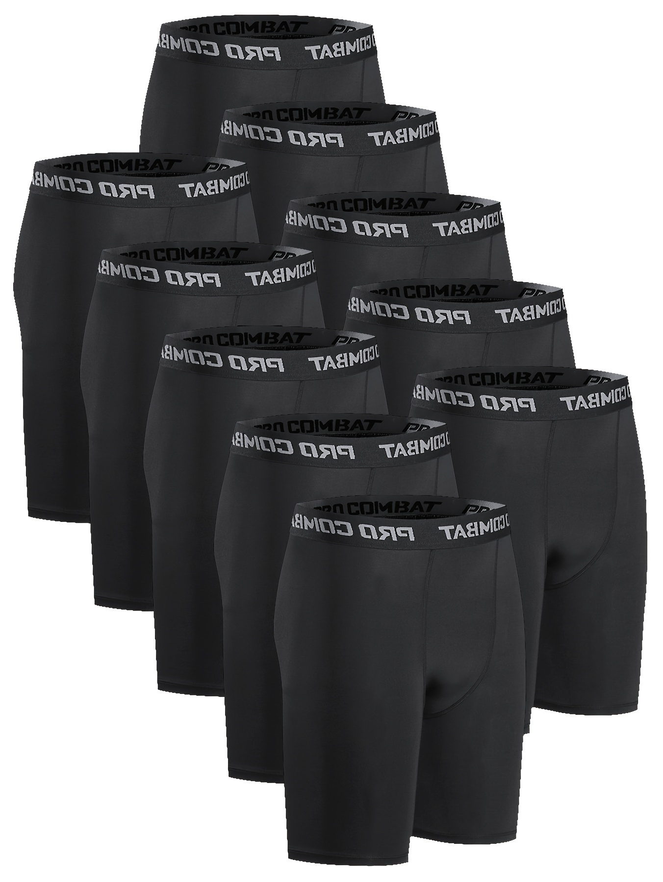 Men's Quick Dry Sports Running Long Boxer Briefs Compression - Temu