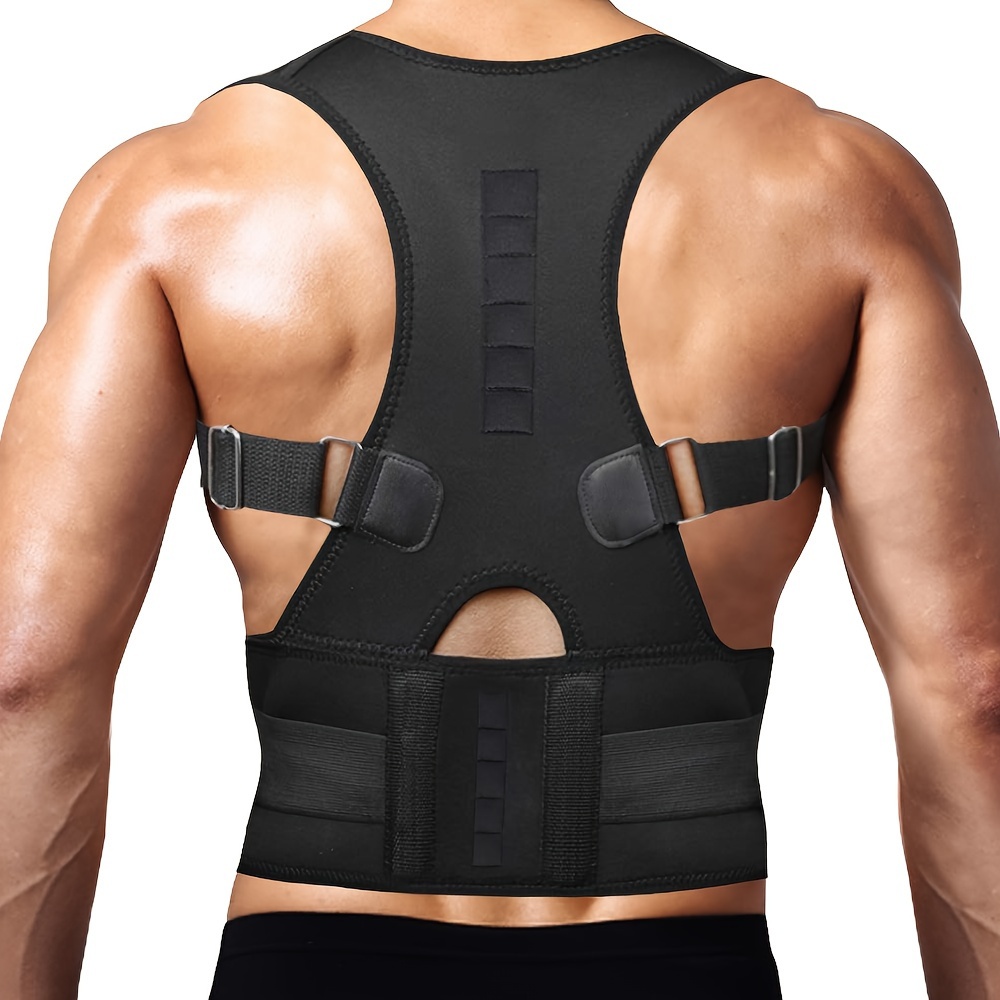Adjustable Back Straightener Magnetic Posture Corrector Bra Neck Pain Relief  Lumbar Back Brace Corrector - China Shoulder Brace and Gym Equipment price