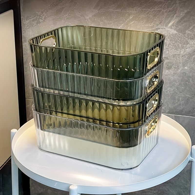 

1pcs Light Luxury High-value Storage Box, Household Kitchen Bathroom Acrylic Storage Box, Cosmetic Finishing Box