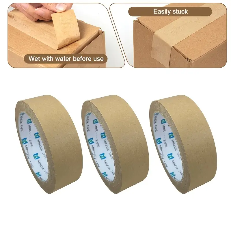 Width, Kraft Paper Tape Self-adhesive Adhesive Enhanced Kraft