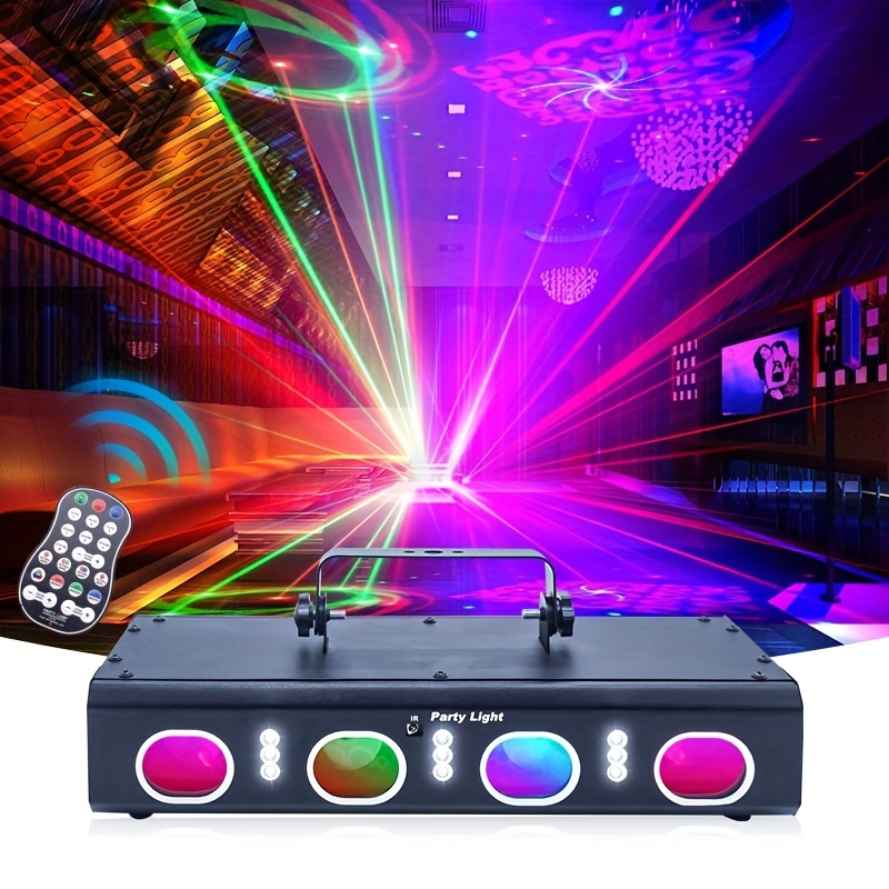 Party Lights Dj Disco Lights 3d Effect Sound Sensing Laser - Temu