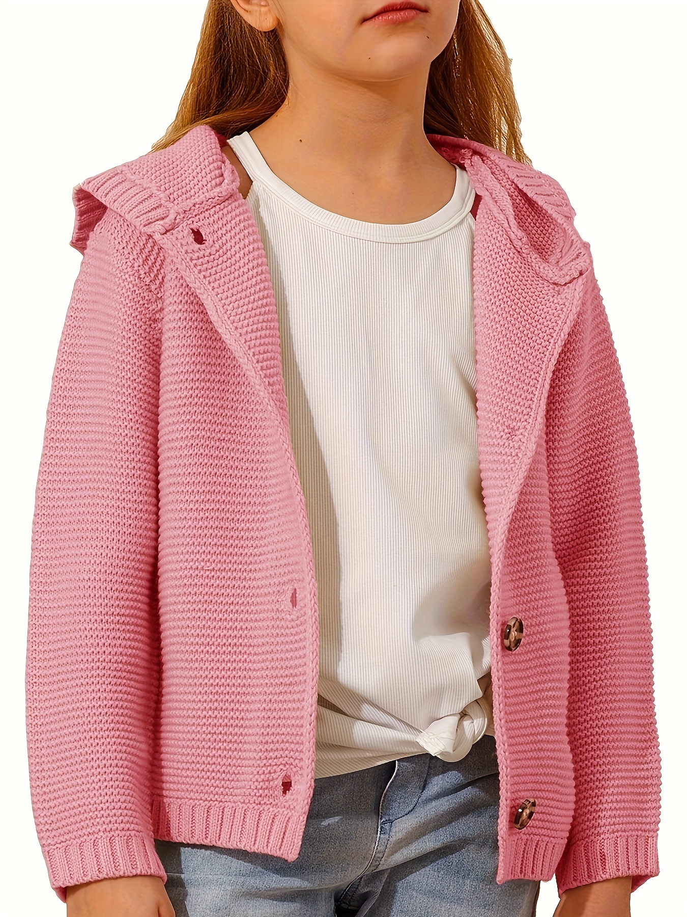 Base Knit Cardigan - Pink