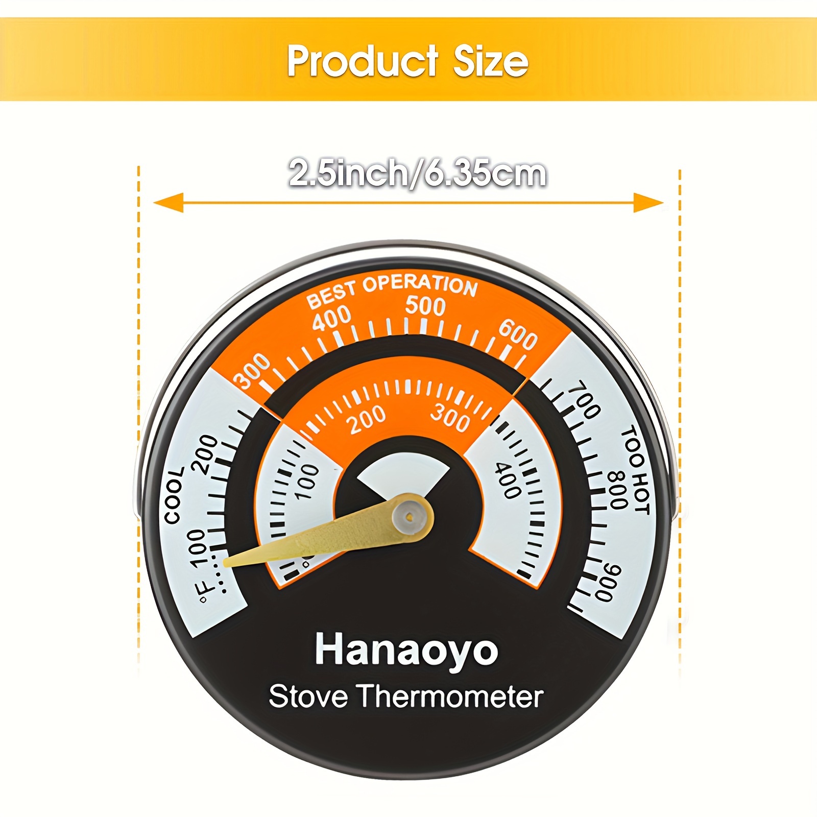 Hanaoyo Wood Stove Fan, 6 Blades Wood Stove Fan Heat Powered, Fireplace Fan  with Magnetic Thermometer, Wood Stove Accessories, Non Electric Fan for Wood/Log  Burner Stove - Yahoo Shopping