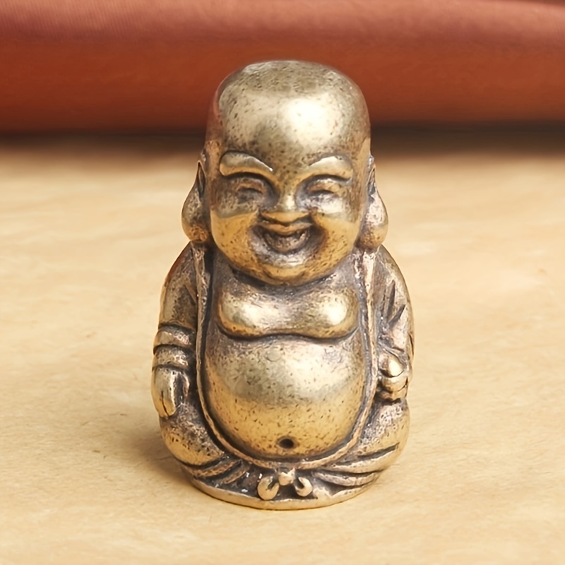 Pure Brass Antique Maitreya Buddha Desktop Decoration - Temu Canada