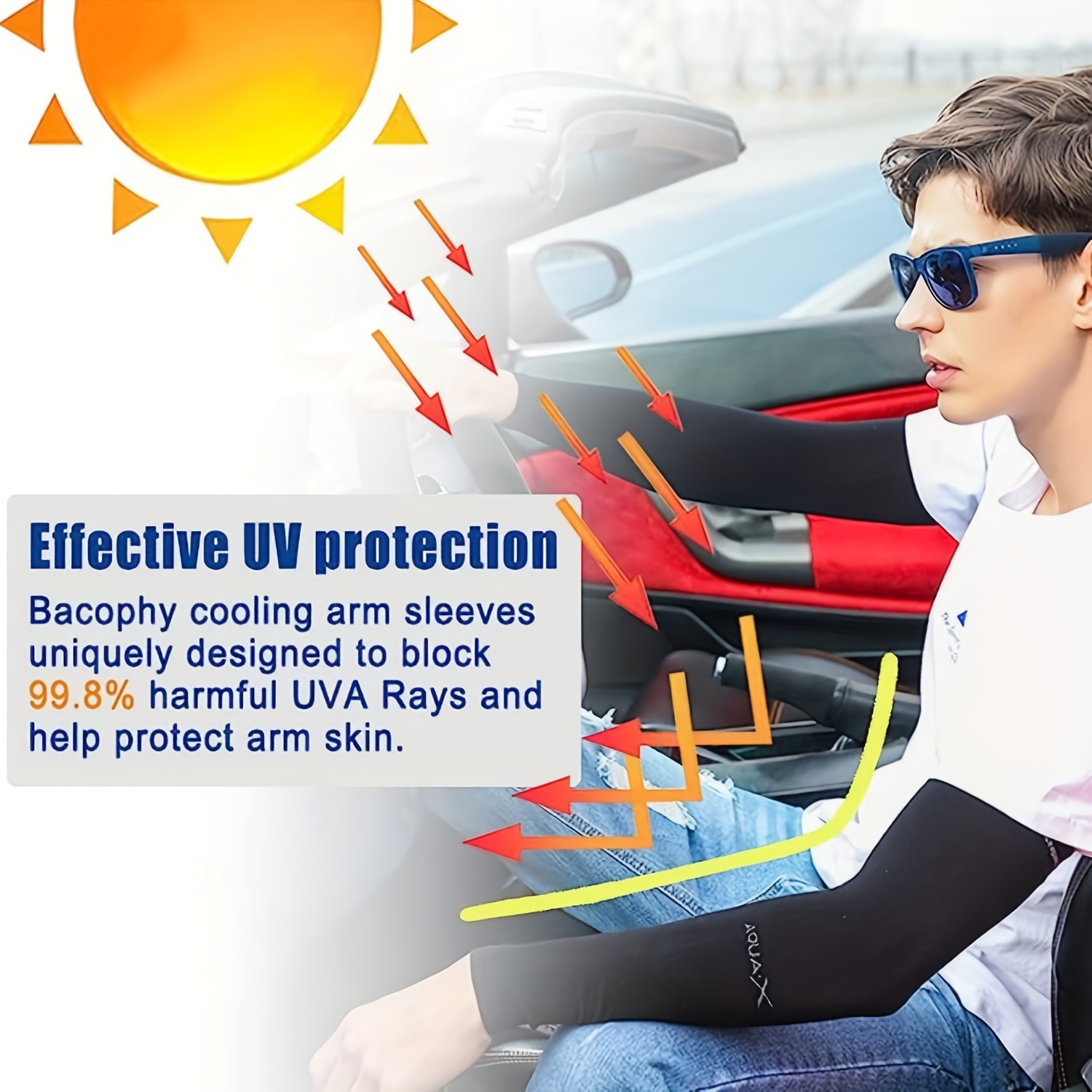 Sun Protection Uv Protection Cooling Arm Sleeves Men Women - Temu  Philippines