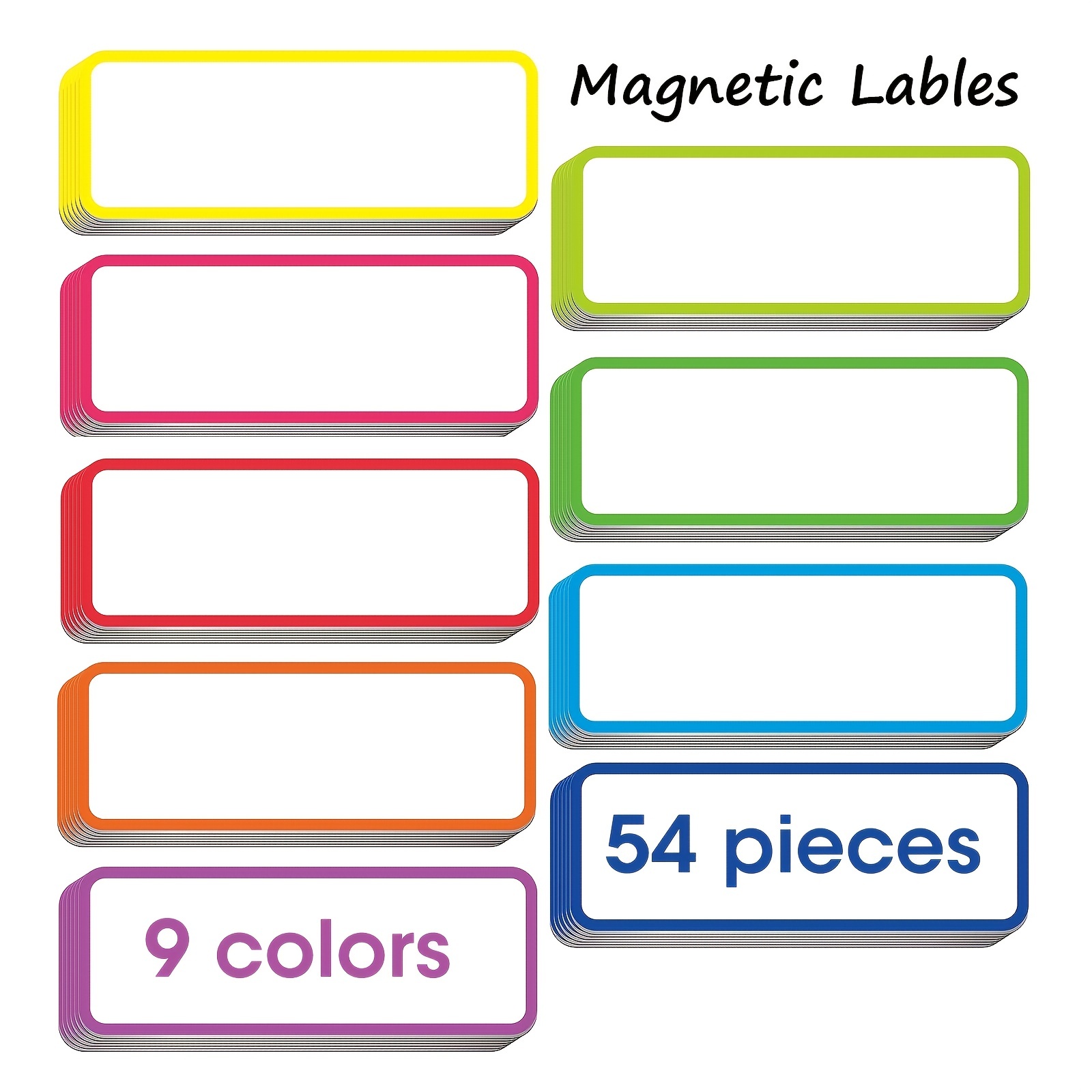 Placa de nombre de etiquetas magnéticas de borrado en seco