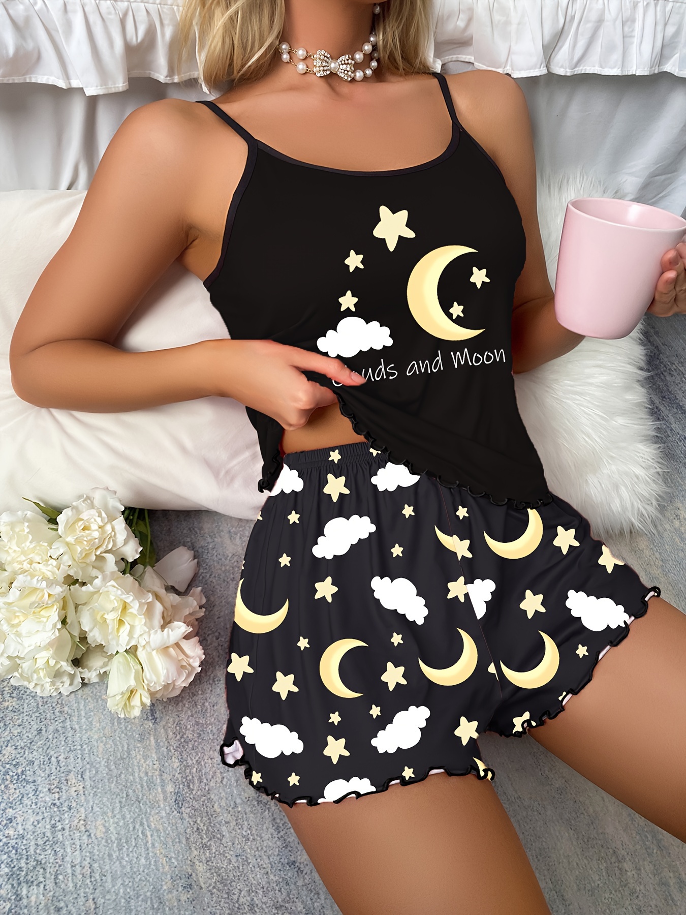 Stars Above Pajama Top - Temu