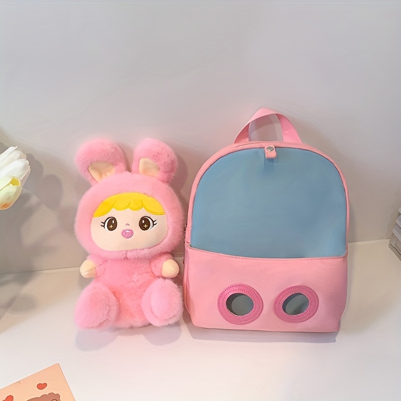 Children's Backpack With Removable Rabbit School Bag For 3-8 Years