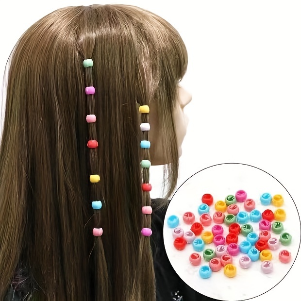 200 Pezzi Di Perline Colorate Per Fare Le Trecce E Clip Per Capelli,  Accessori Per Capelli Perfetti E Regali Per Le Ragazze