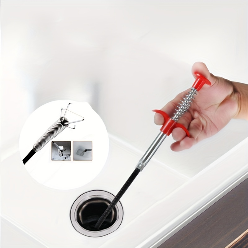 Sink Hair Cleaning Dredge Hook Tool Toilet Drain Cleaner Clogging Remover  Sewer Pipe Drain Cleaning Tools