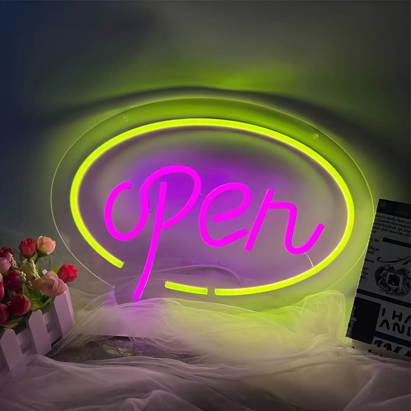 Open Sign Party Decorations Neon Led Signs Wall Decoration - Temu Denmark