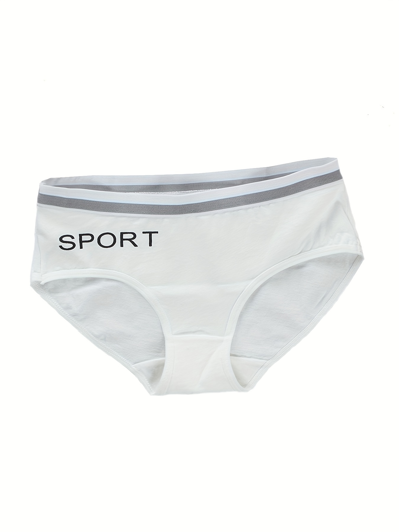 Girl's Color Clash Briefs Sporty Style Comfy Panties Kid's - Temu