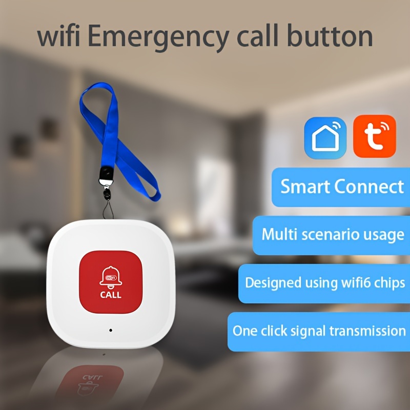 Aglboy Botón Llamada Emergencia Wifi Botón Sos Hogares - Temu