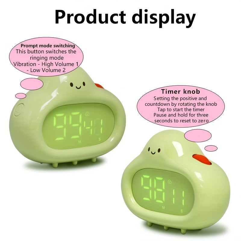 1pc Small Mechanical Alarm Clock Timer For Kitchen Reminder, Cute Creative  Countdown Timer