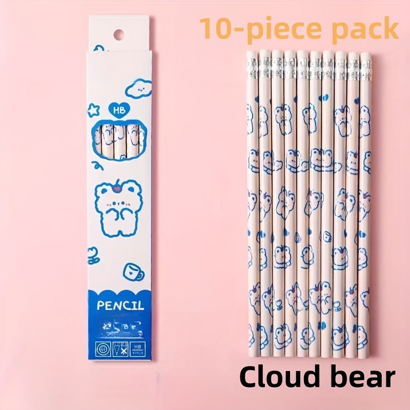 Random Cartoon Animal Hb Sketch Pencil With Removable Eraser - Temu